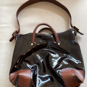 Kate Spade patent leather dark brown